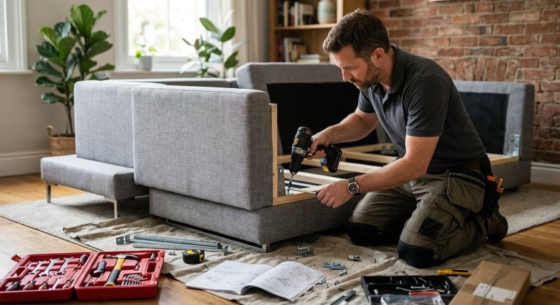 Couch Assembly in Overland Park, KS